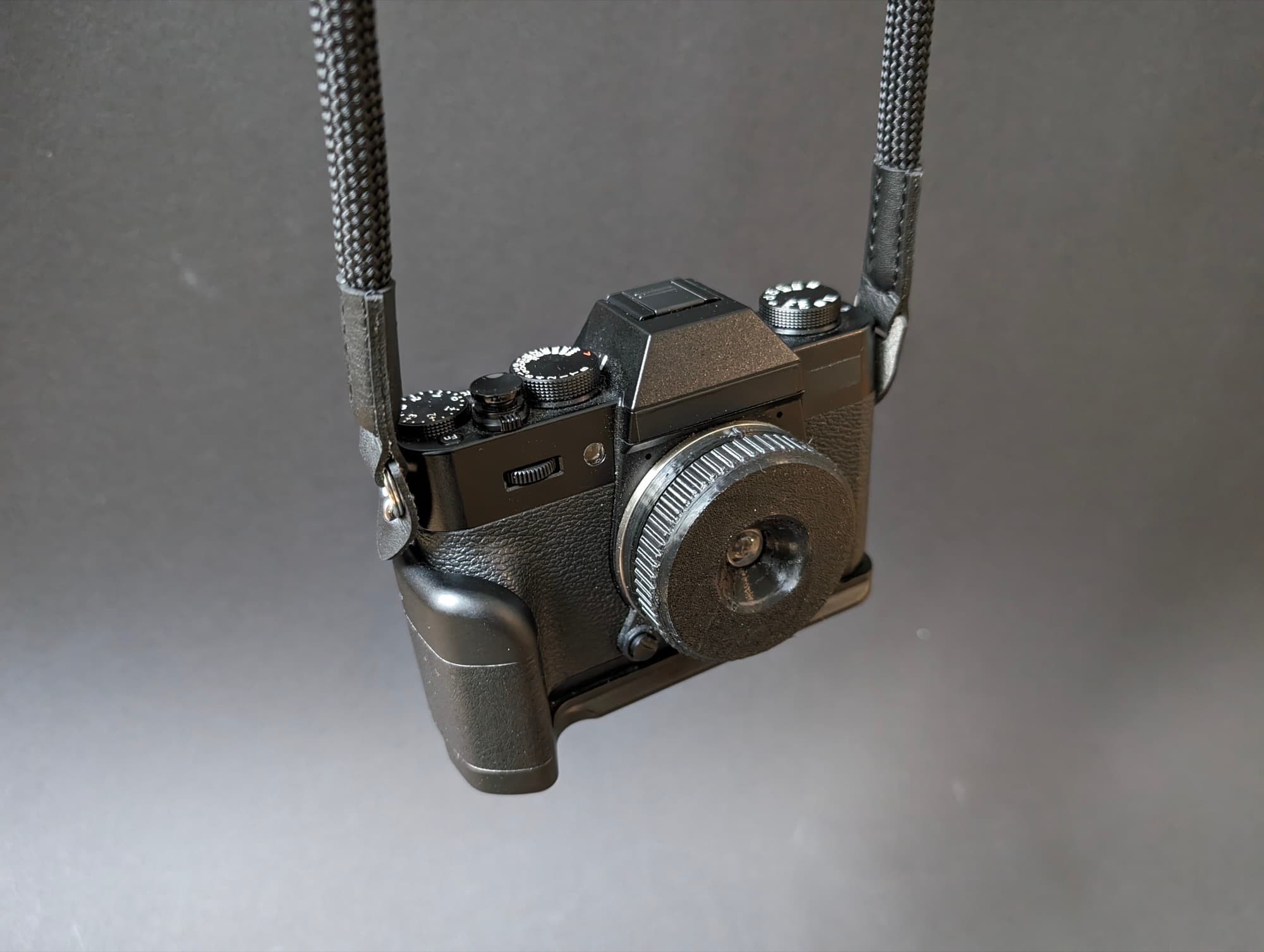 Disposable camera lens adapter for Fujifilm X-mount