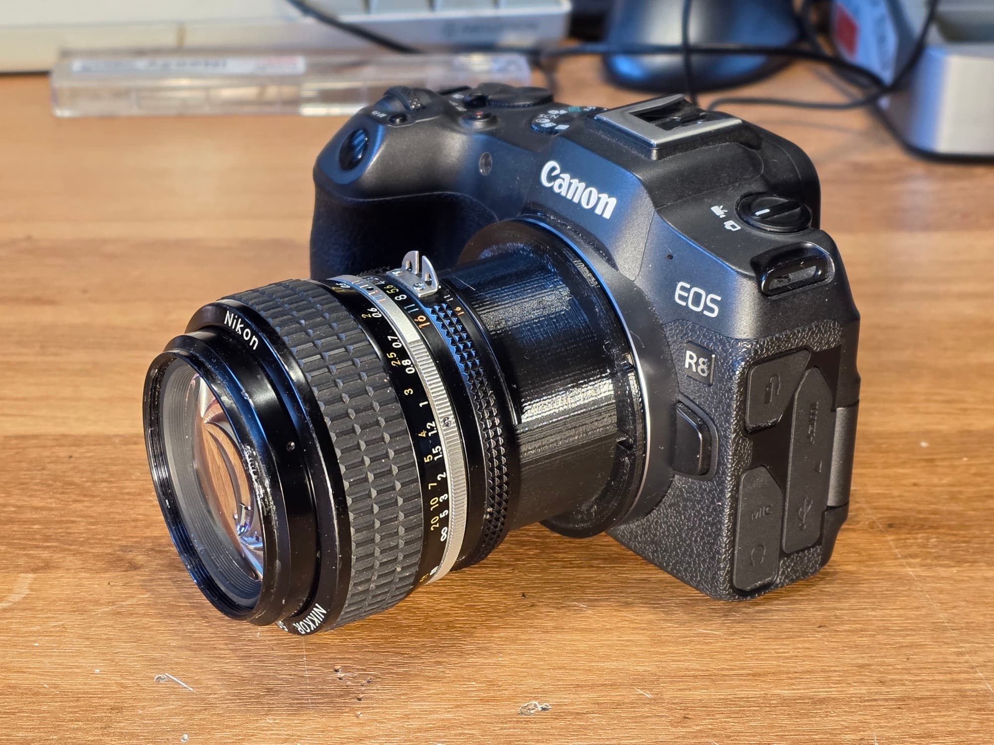 Nikon F to Canon RF adapter