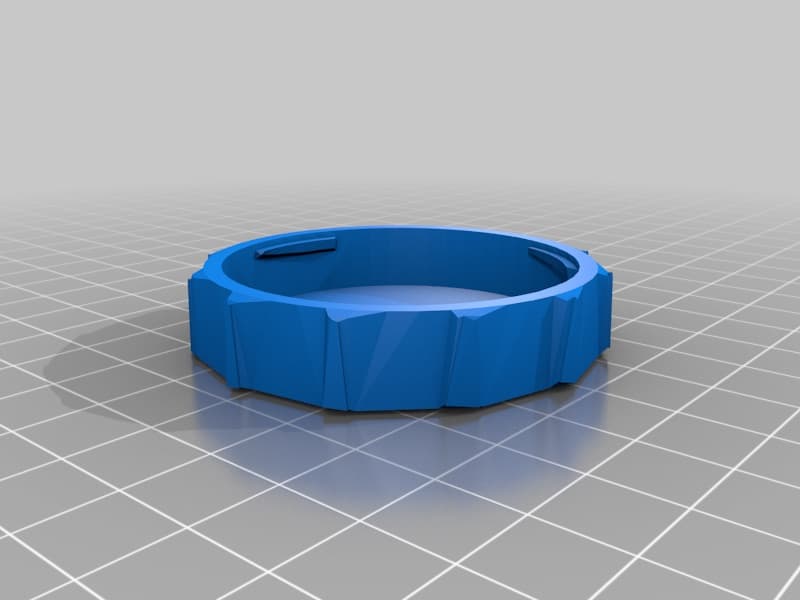 Sony E-mount rear lens cap, normal version, rendered preview